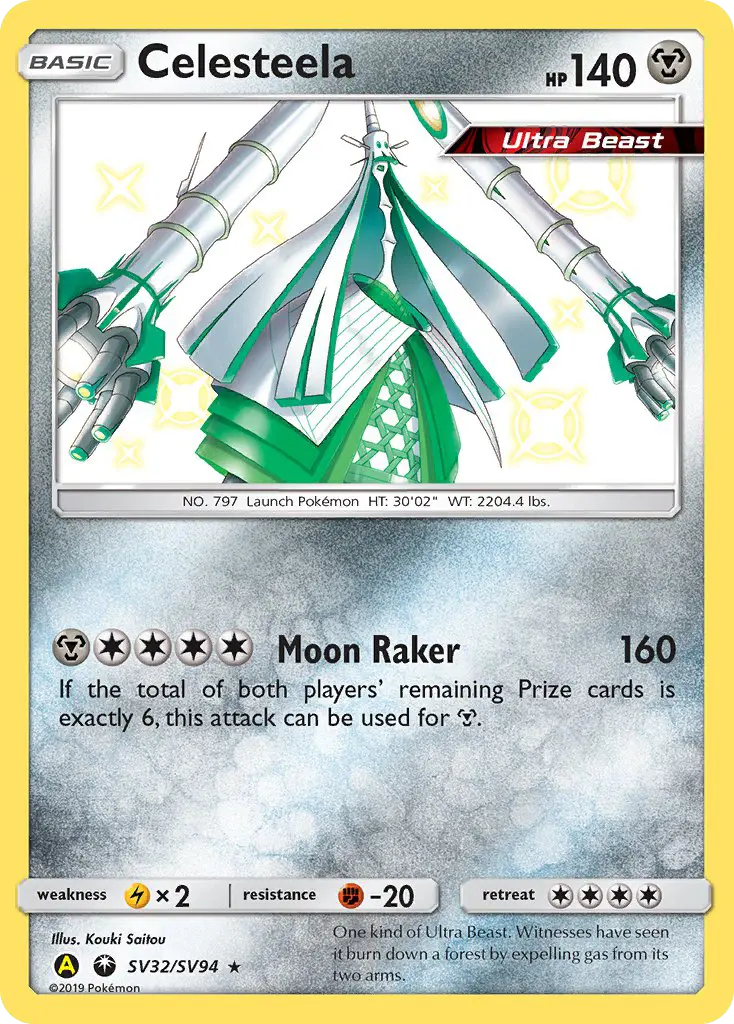 Carta Celesteela — Hidden Fates Shiny Vault SV32/94