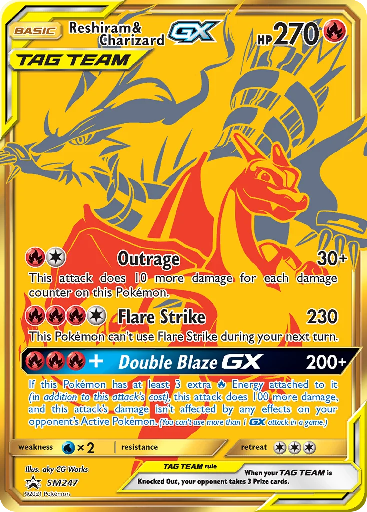 Reshiram e Charizard GX SM247/248