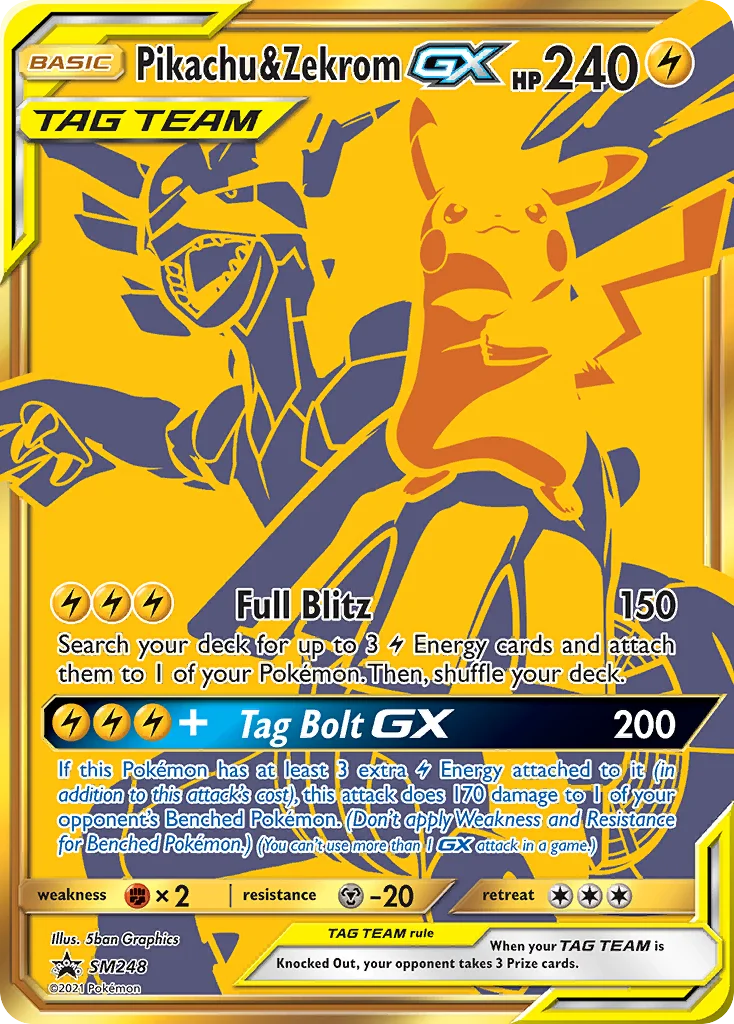 Pikachu e Zekrom GX SM248/248