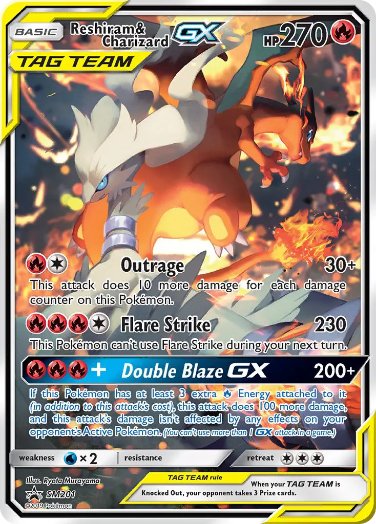 Reshiram e Charizard GX SM201/248
