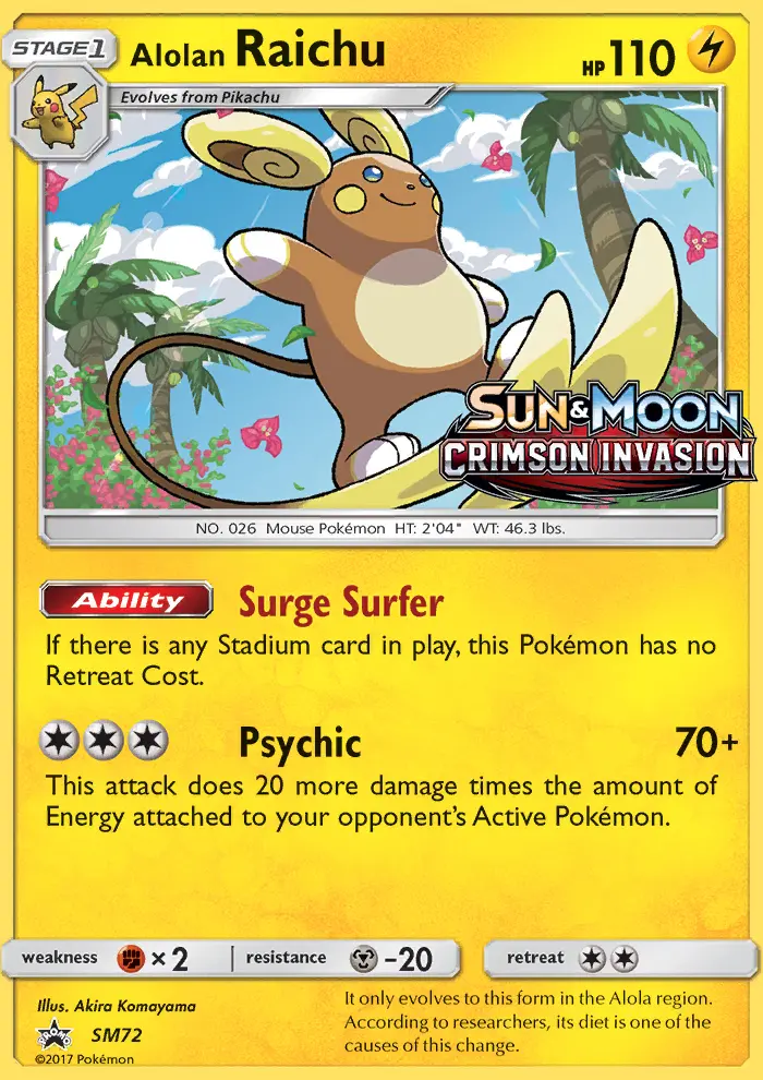 Raichu de Alola SM72/248