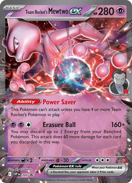Mewtwo ex da Equipe Rocket 205/225