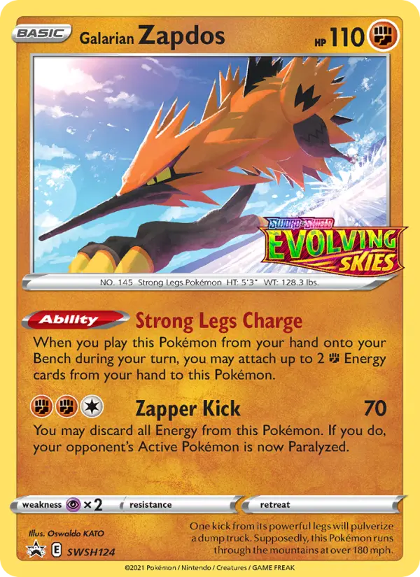 Zapdos de Galar SWSH124/307