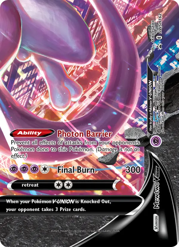 Mewtwo V-UNIÃO SWSH162/307