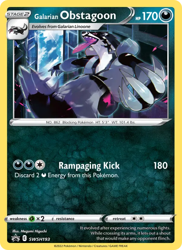 Obstagoon de Galar SWSH193/307