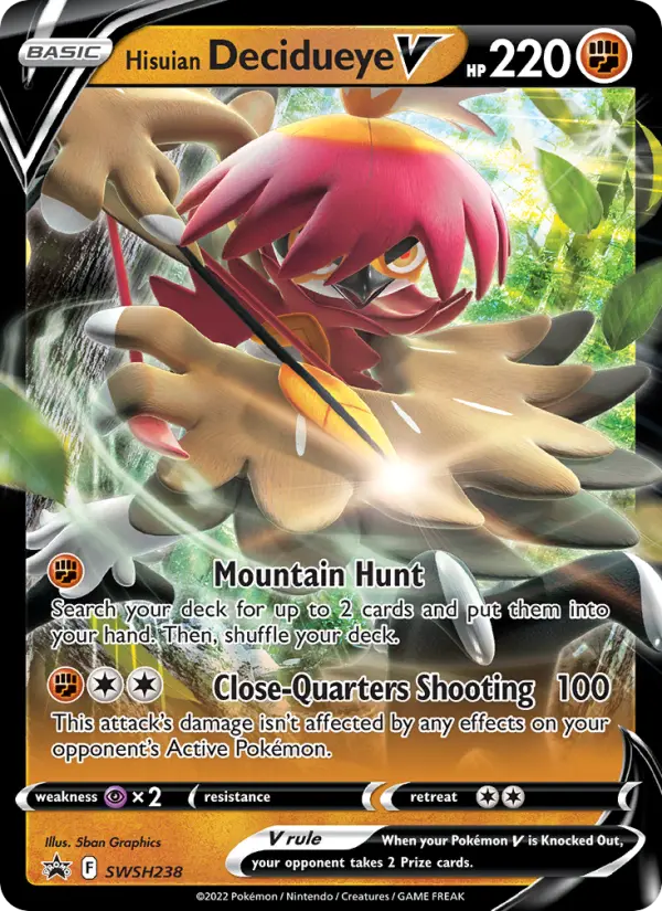 Decidueye de Hisui V SWSH238/307