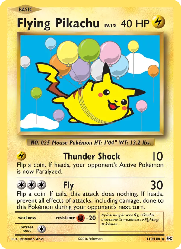 Pikachu Voador 110/108