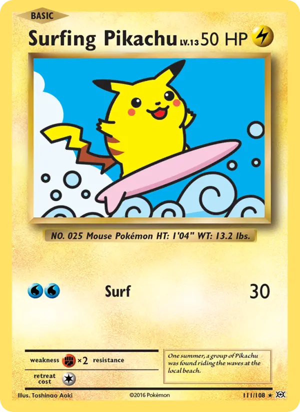 Pikachu Surfista 111/108