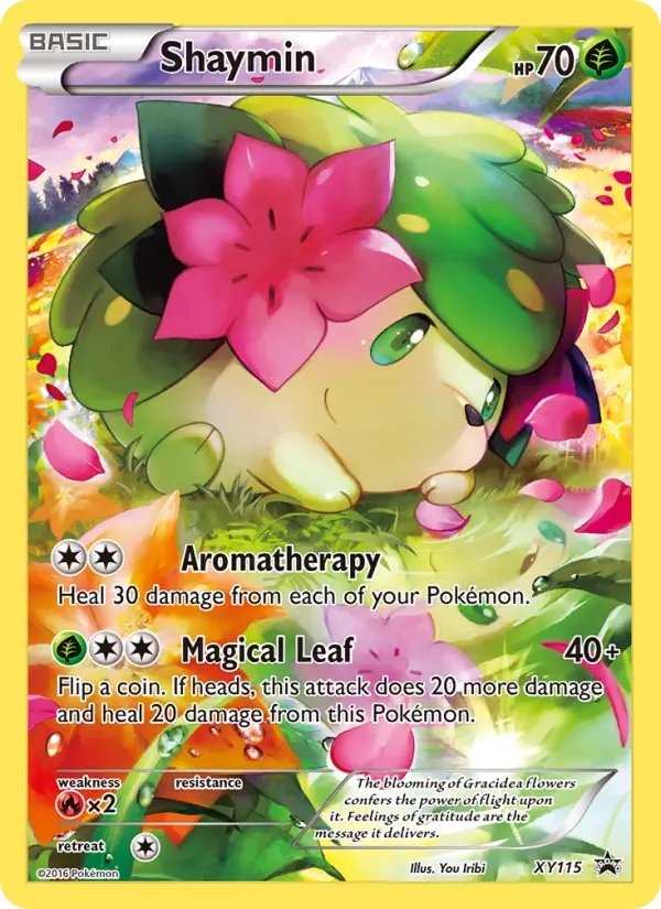 Carta Shaymin — XY Black Star Promos XY115/211