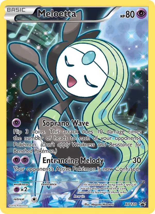 Carta Meloetta — XY Black Star Promos XY120/211