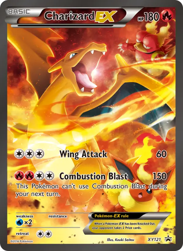 Carta Charizard EX — XY Black Star Promos XY121/211