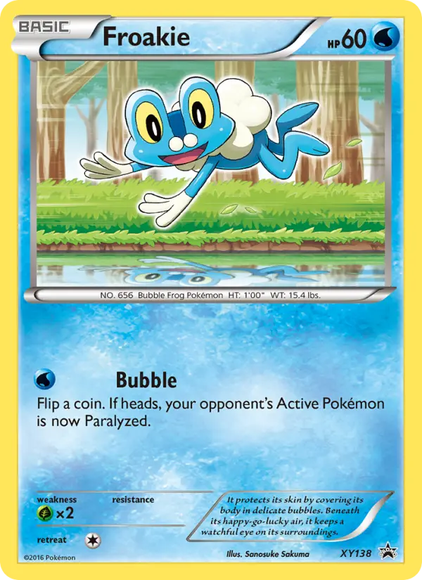 Carta Froakie — XY Black Star Promos XY138/211