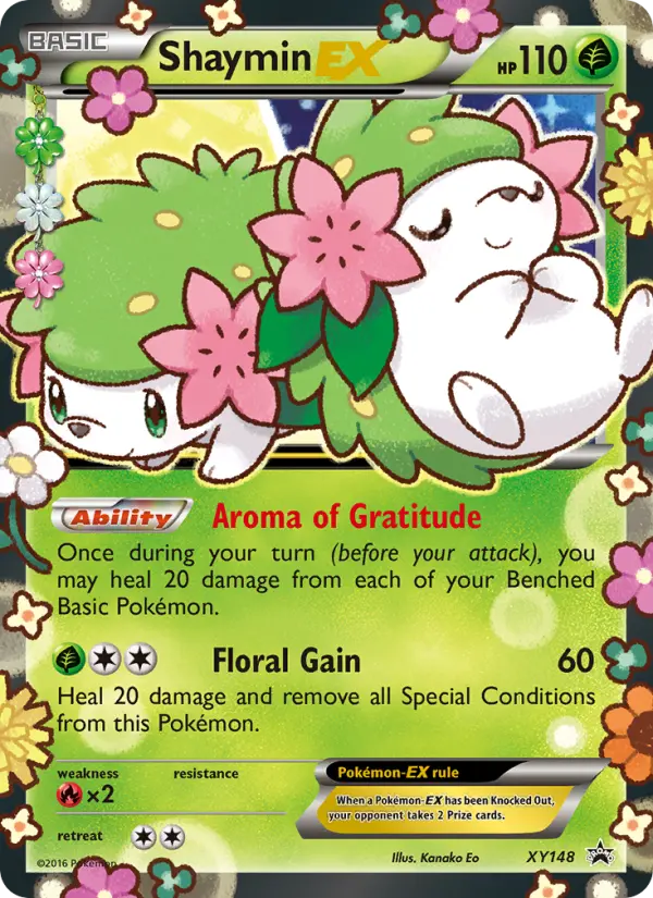 Carta Shaymin EX — XY Black Star Promos XY148/211