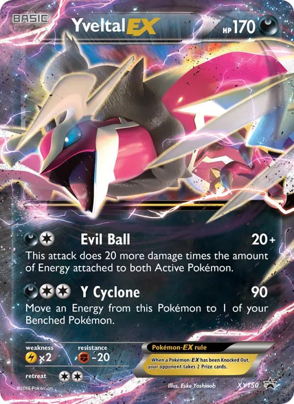 Carta Yveltal EX — XY Black Star Promos XY150/211