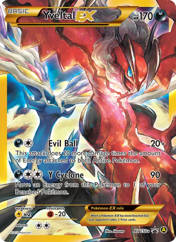 Carta Yveltal-EX — XY Black Star Promos XY150a/211