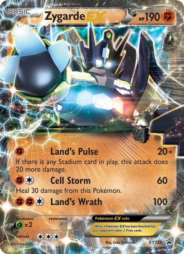 Carta Zygarde EX — XY Black Star Promos XY151/211