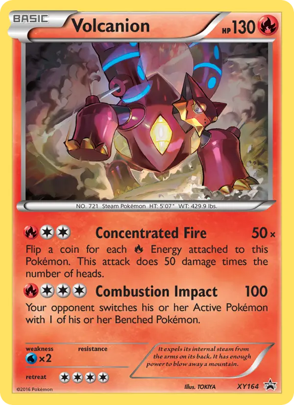 Carta Volcanion — XY Black Star Promos XY164/211