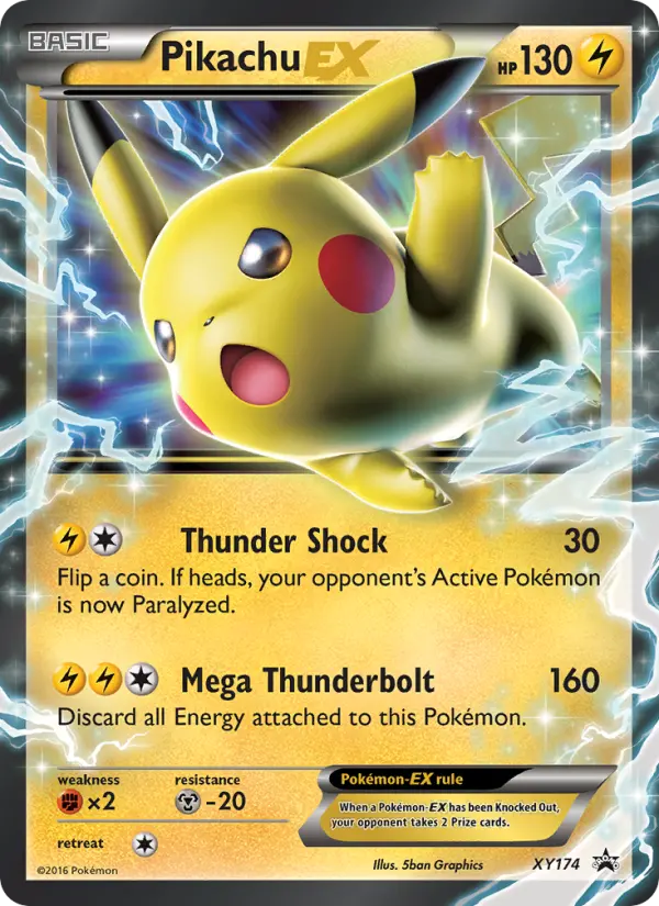 Carta Pikachu-EX — XY Black Star Promos XY174/211