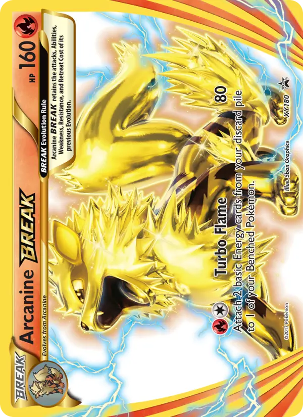 Carta Arcanine BREAK — XY Black Star Promos XY180/211