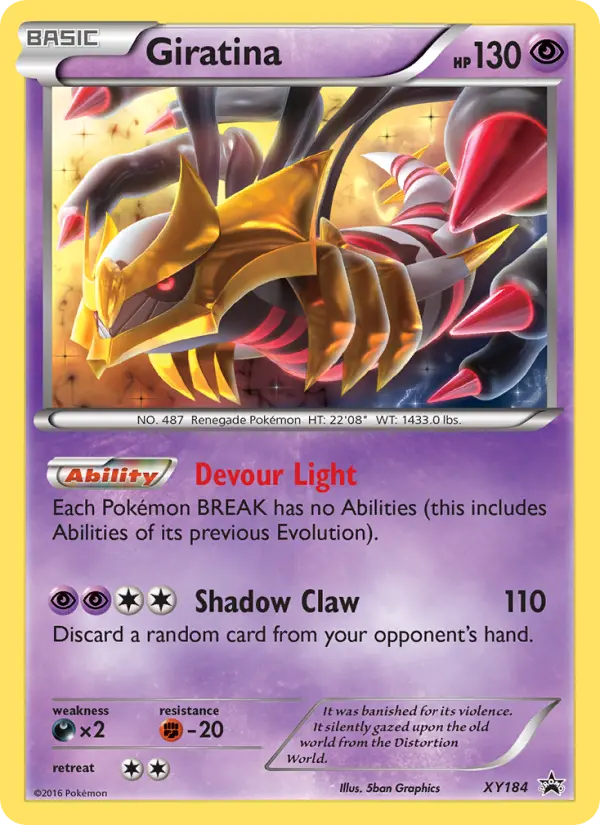Carta Giratina — XY Black Star Promos XY184/211