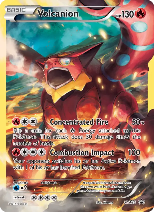 Carta Volcanion — XY Black Star Promos XY185/211