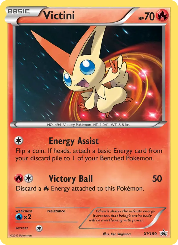 Carta Victini — XY Black Star Promos XY189/211