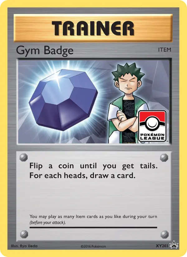 Carta Gym Badge — XY Black Star Promos XY203/211