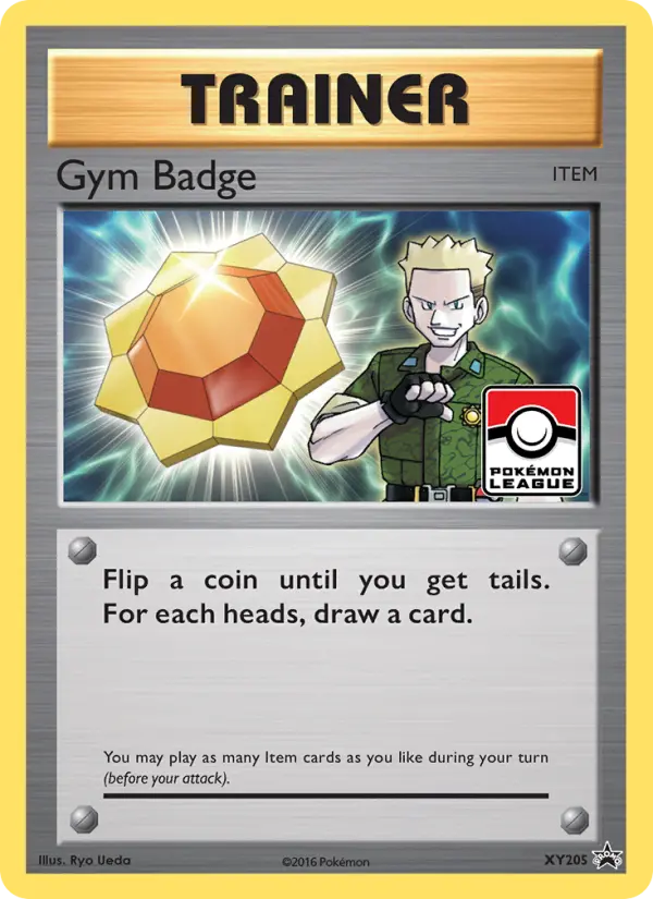Carta Gym Badge — XY Black Star Promos XY205/211