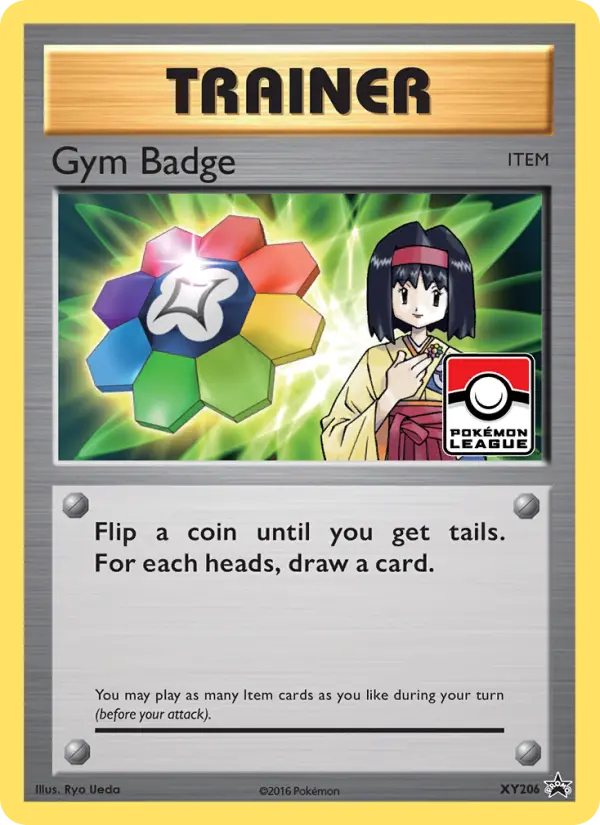 Carta Gym Badge — XY Black Star Promos XY206/211