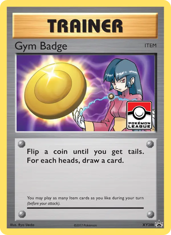 Carta Gym Badge — XY Black Star Promos XY208/211