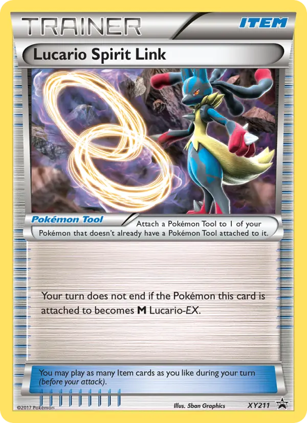 Carta Lucario Spirit Link — XY Black Star Promos XY211/211