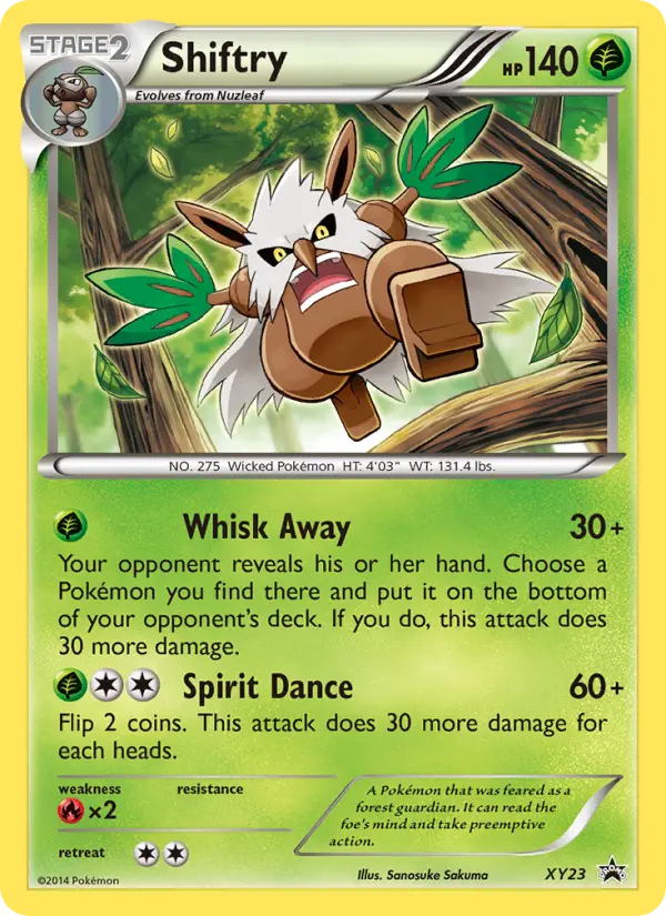 Carta Shiftry — XY Black Star Promos XY23/211