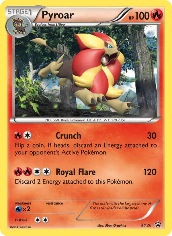 Carta Pyroar — XY Black Star Promos XY26/211