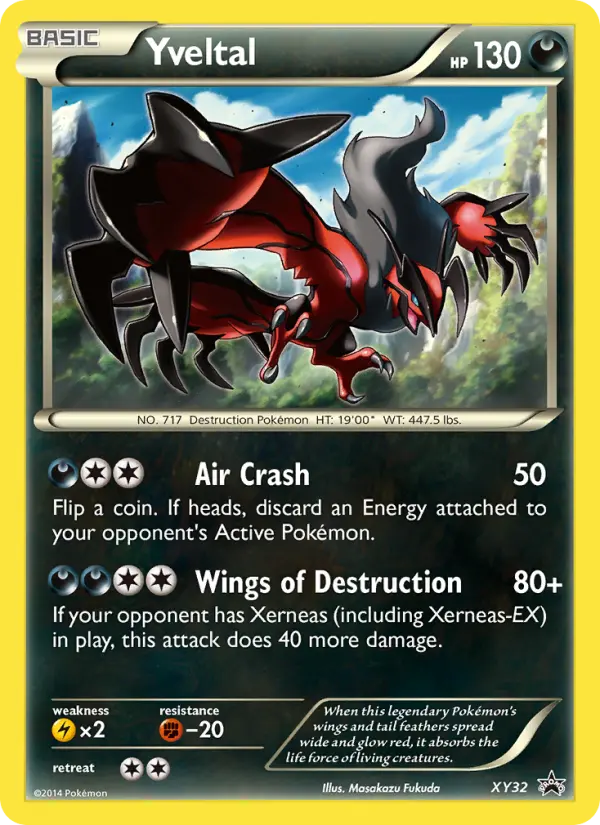 Carta Yveltal — XY Black Star Promos XY32/211