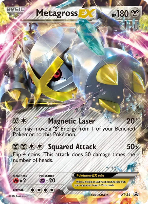 Carta Metagross EX — XY Black Star Promos XY34/211