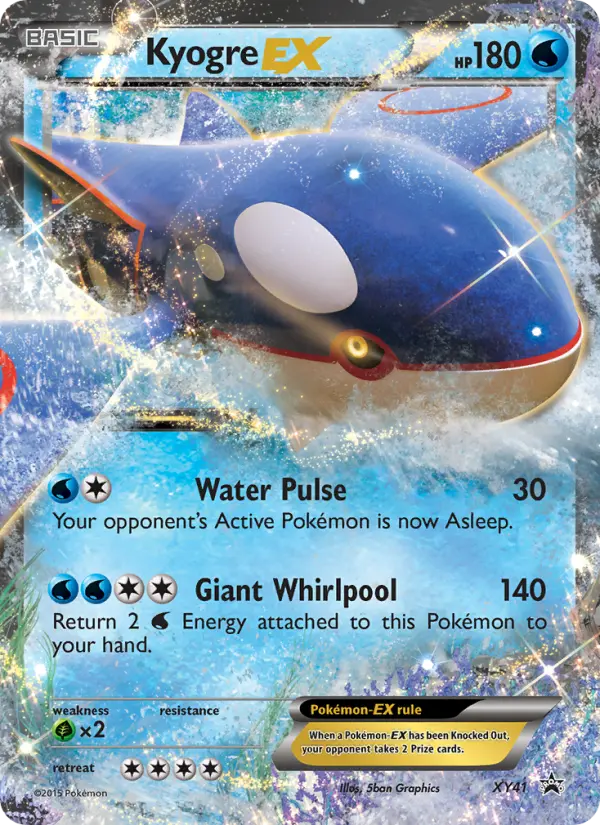 Carta Kyogre EX — XY Black Star Promos XY41/211