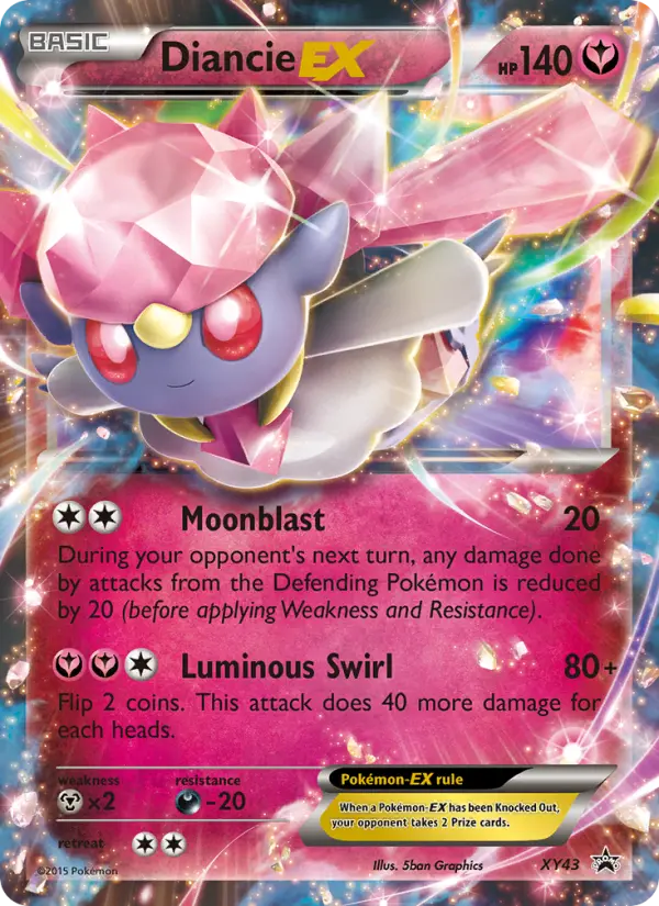 Carta Diancie EX — XY Black Star Promos XY43/211