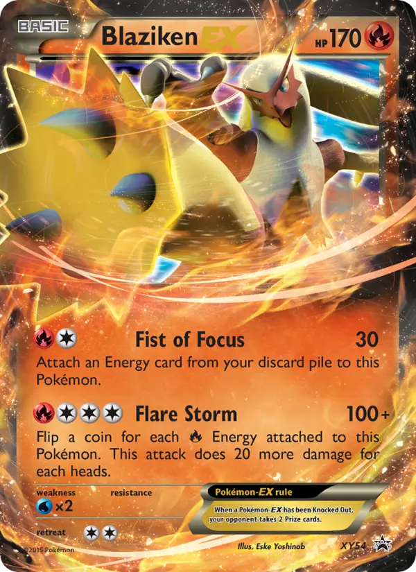 Carta Blaziken EX — XY Black Star Promos XY54/211