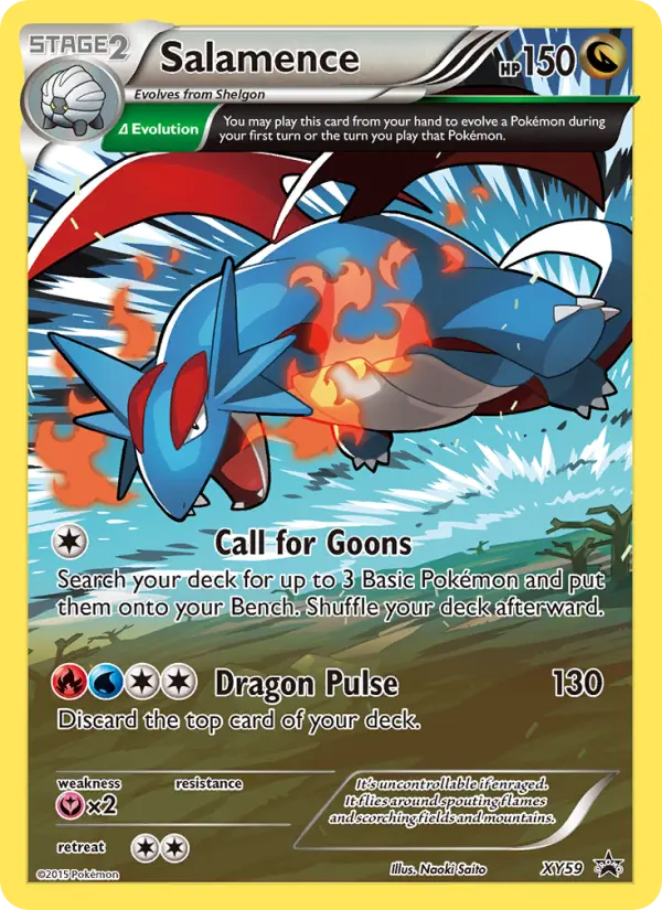 Carta Salamence — XY Black Star Promos XY59/211
