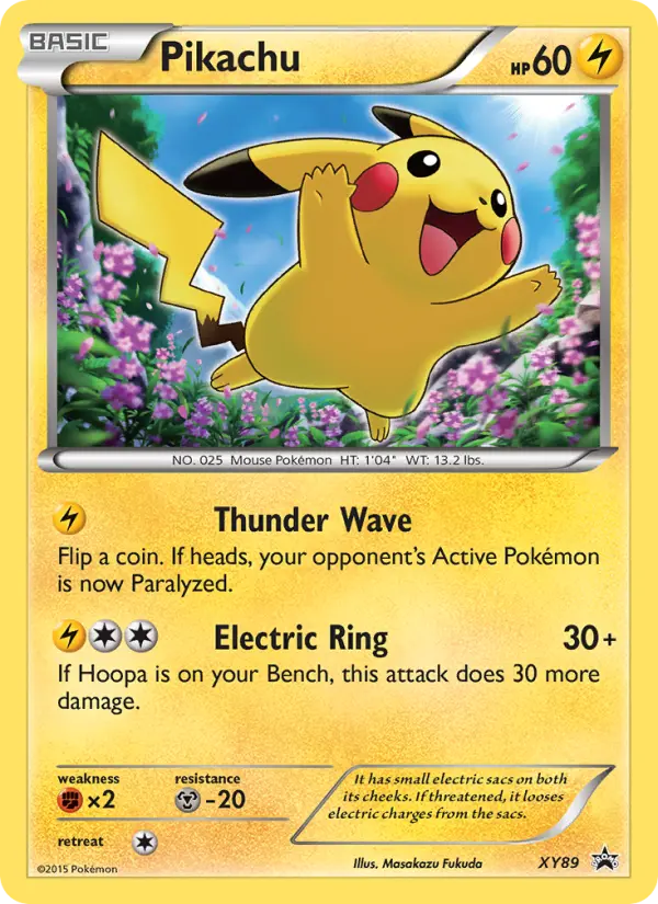 Carta Pikachu — XY Black Star Promos XY89/211