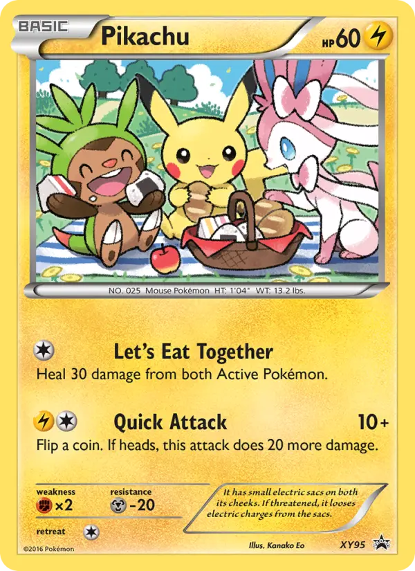 Carta Pikachu — XY Black Star Promos XY95/211