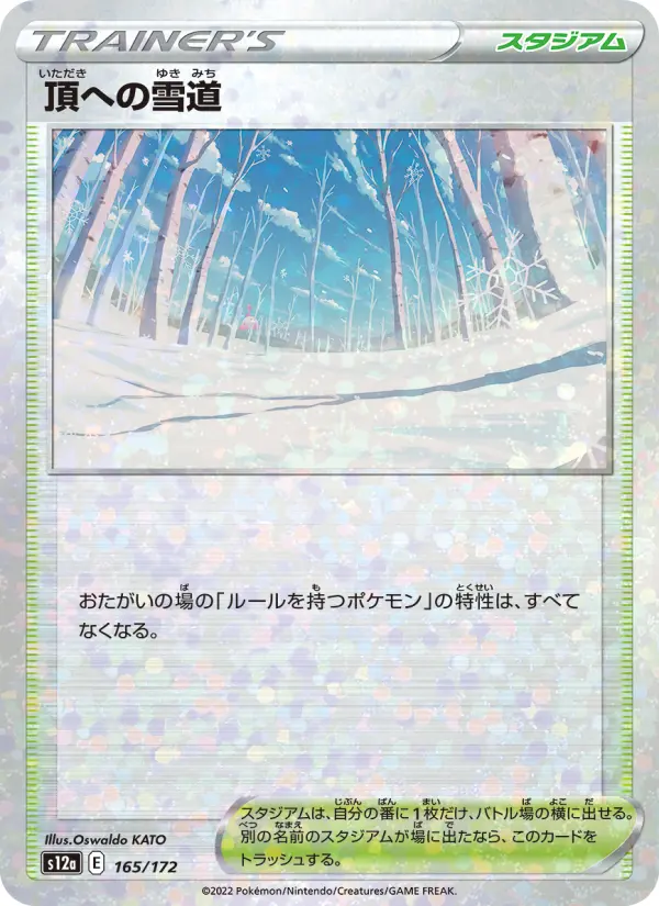 頂への雪道 165