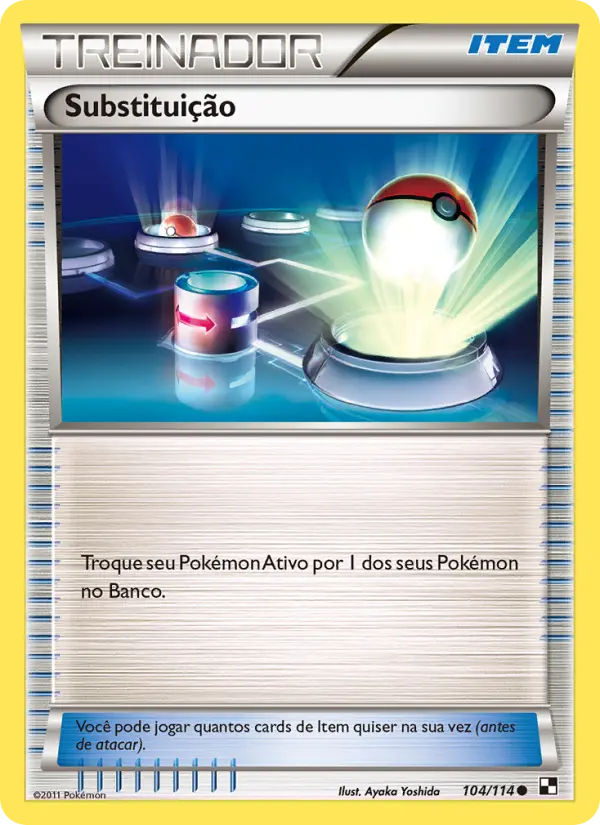 Carta Substituição — Black & White 104/114