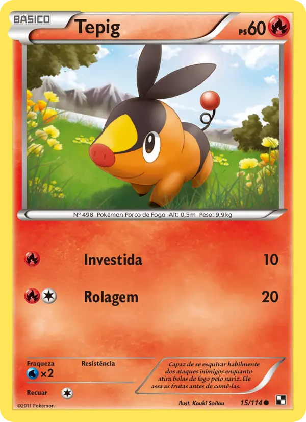 Carta Tepig — Black & White 15/114