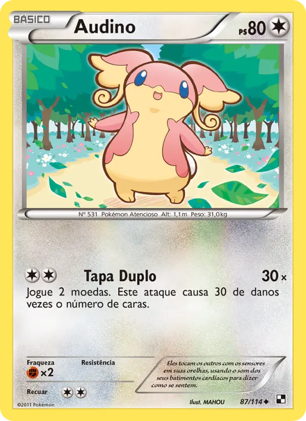 Carta Audino — Black & White 87/114