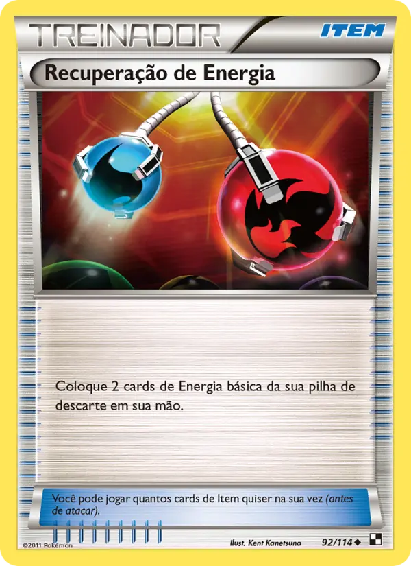 Carta Recuperação de Energia — Black & White 92/114