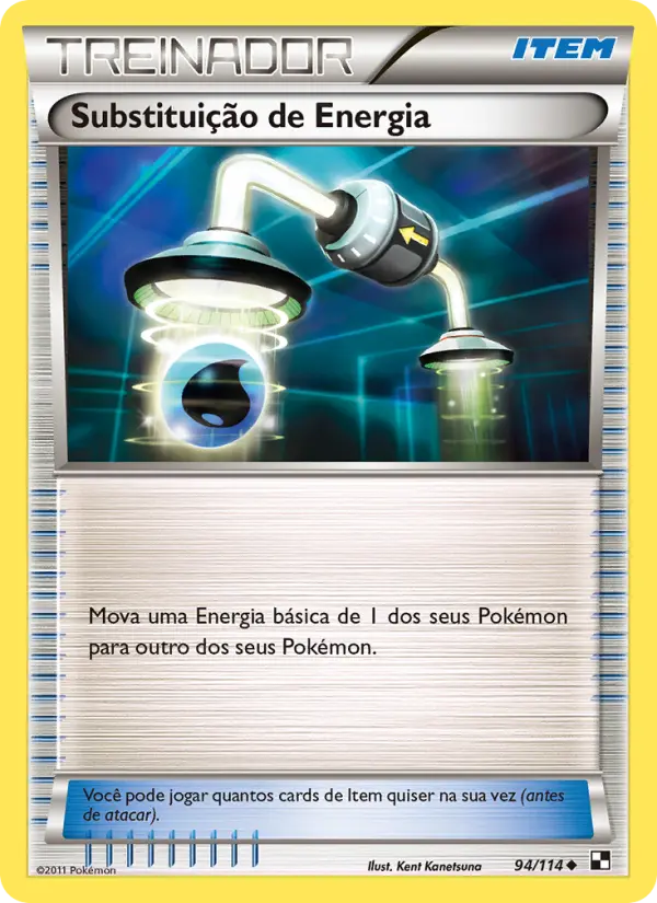 Carta Substituição de Energia — Black & White 94/114