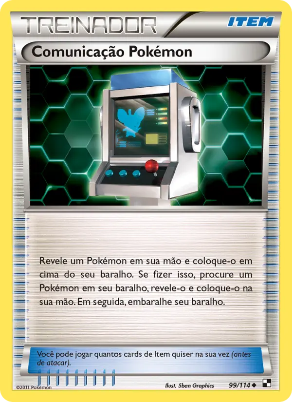 Carta Comunicação Pokémon — Black & White 99/114