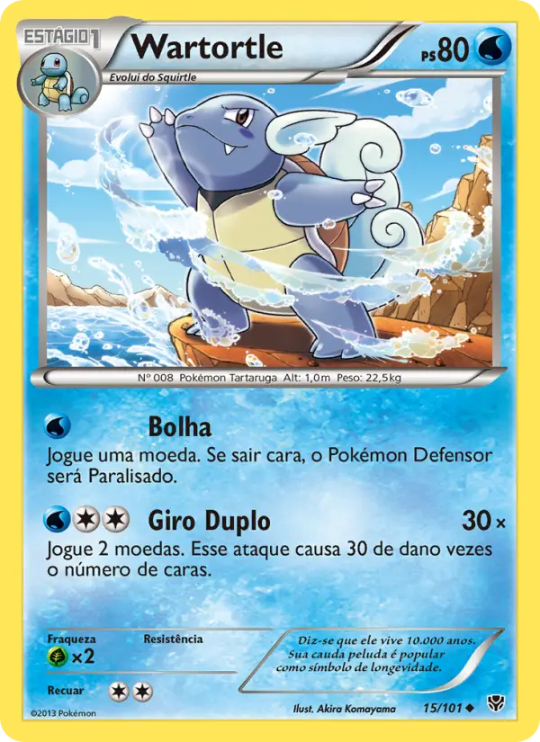 Carta Wartortle — Plasma Blast 15/101