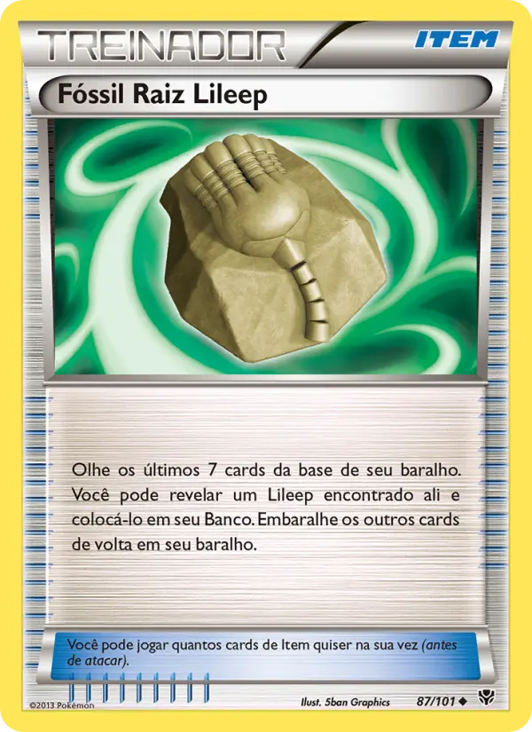 Carta Fóssil Raiz Lileep — Plasma Blast 87/101